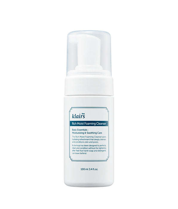 Dear, Klairs Rich Moist Foaming cleanser - Mirrors Beauty