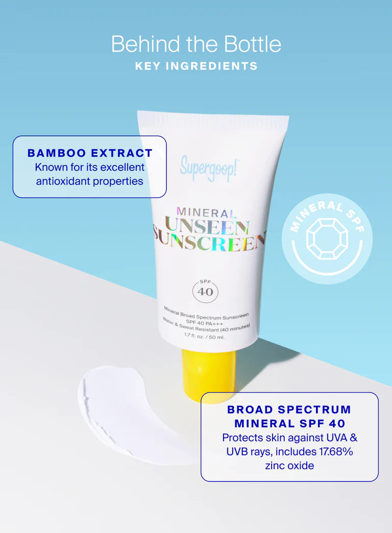 SUPERGOOP! Mineral Unseen Sunscreen SPF 40