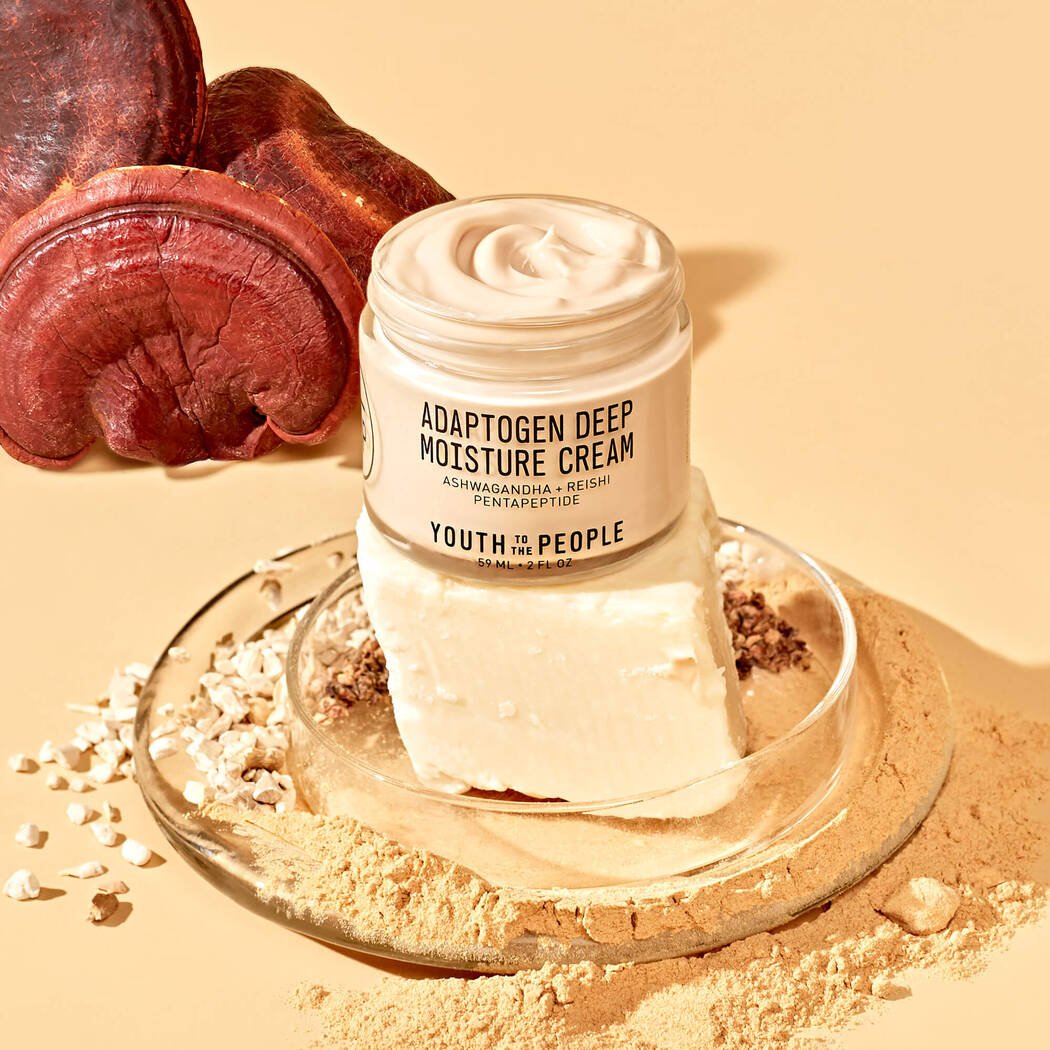 Youth To The People Adaptogen Deep Moisturizing Cream with Ashwagandha + Reishi Mushroom - Mirrors Beauty
