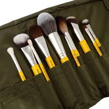 Bdellium Tools Studio Pro Collection 10pc. Brush Set with Roll-up Pouch