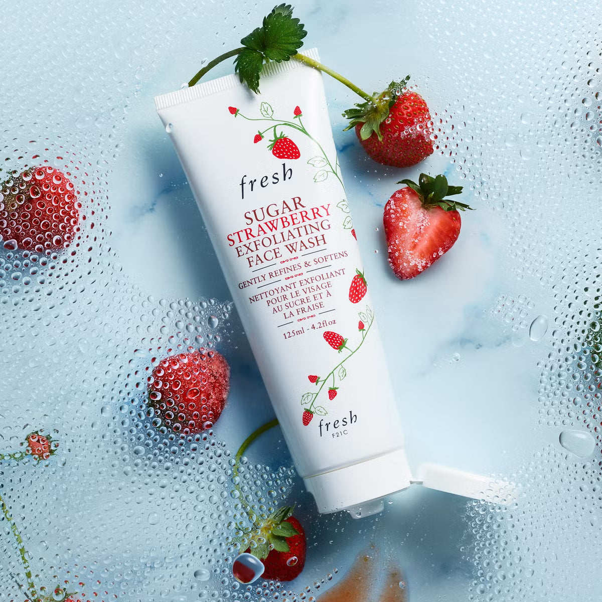 FRESH Sugar Strawberry Exfoliating Face Wash - Mirrors Beauty