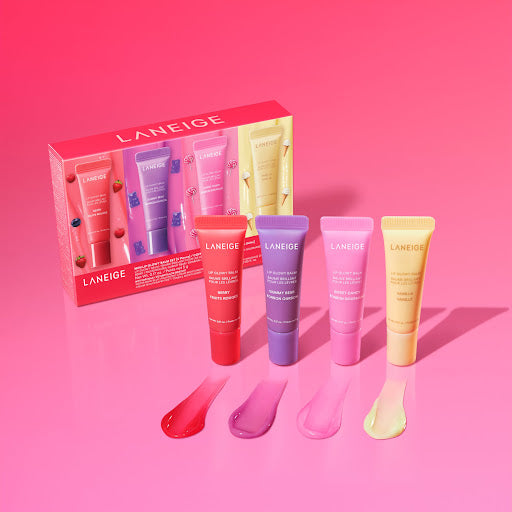Laneige Mini Lip Glowy Bal Set (4 Pieces) - Mirrors Beauty